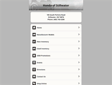 Tablet Screenshot of hondaofstillwater.com